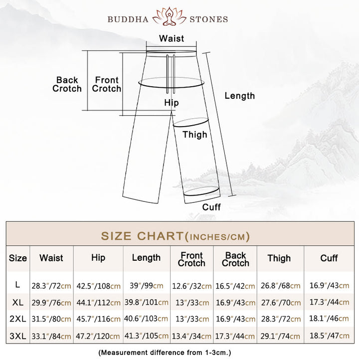 Buddha Stones 2点セット メンズ 唐装 鯉柄 カエルボタン 長袖シャツ パンツセット - image 6