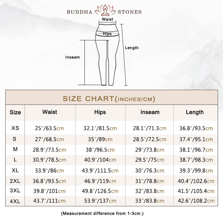 Buddha Stonesブラック ホワイト ローズ ジムレギンス レディース ヨガパンツ - image 7