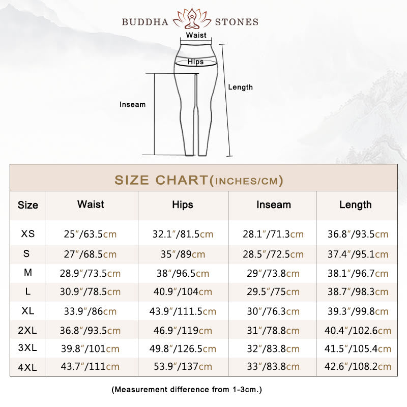 Buddha Stonesと黄金龍の花柄プリントのジムレギンス レディース ヨガパンツ - image 8