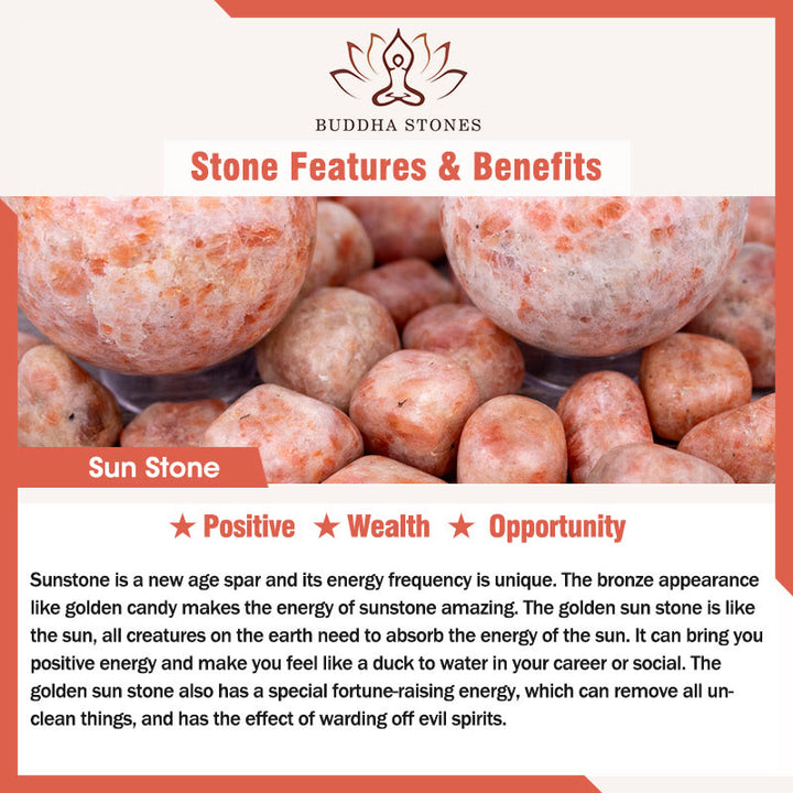 Buddha Stones天然太陽石貔貅開運財運ブレスレット