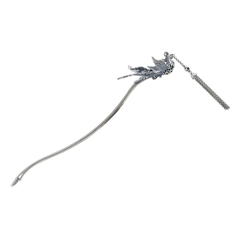 Buddha Stones925スターリングシルバー フェニックスタッセル プロテクションヘアピン - image 10