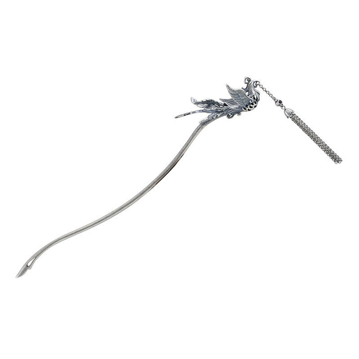 Buddha Stones925スターリングシルバー フェニックスタッセル プロテクションヘアピン - image 10