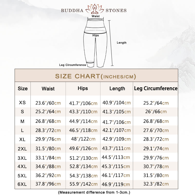 Buddha Stonesピュアコットン カメリア柄 レディース 伸縮性ウエスト ハーレムパンツ - image 5