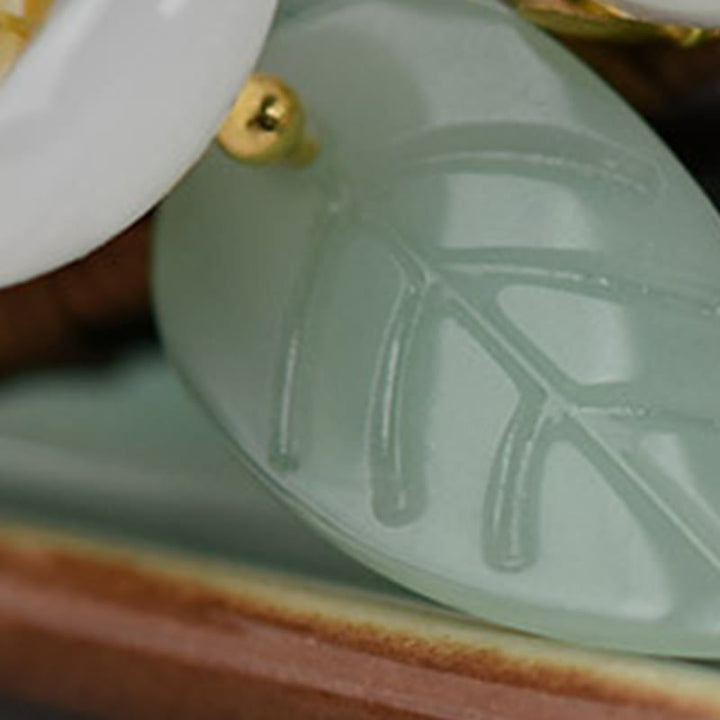 Buddha Stones、木目、柳、モクレンの花、真珠の守護簪