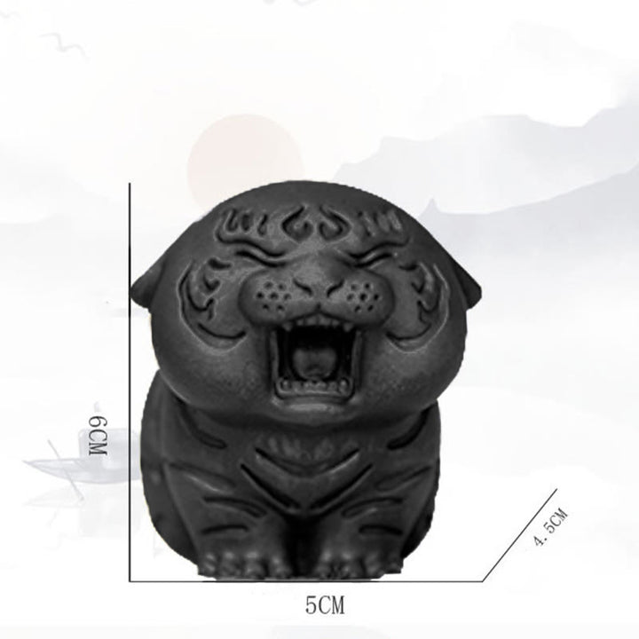 Buddha Stones ミニ虎の樹脂置物｜鉄粉入り・錆加工風インテリアオブジェ