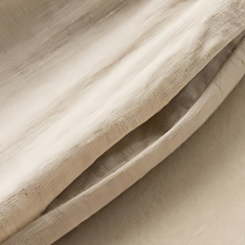 Buddha Stonesカジュアル刺繍 ボヘミアン柄 ドローストリング コットンリネン レディース ワイドレッグパンツ ポケット付き - image 3