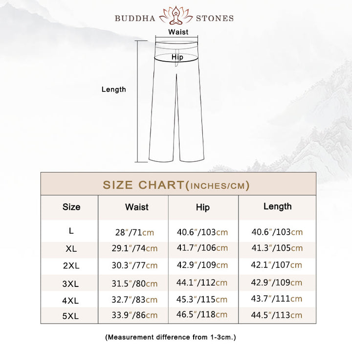 Buddha Stones無地コットンコーデュロイメンズワイドレッグパンツ（ポケット付き）