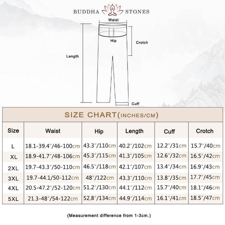 Buddha Stones 2点セット 秋 メンズ 唐装 カエルボタン コットン 長袖 シャツ パンツ セット - image 4