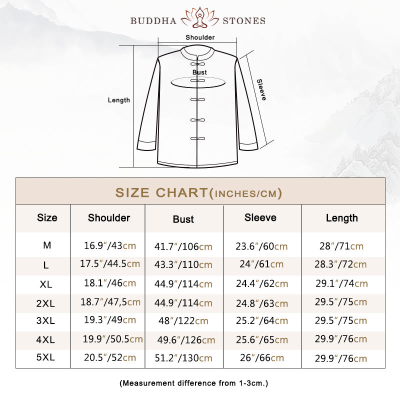 Buddha Stonesカエルボタン 中国唐装 ロングシャツ コットン メンズ ジャケット 衣類 - image 4