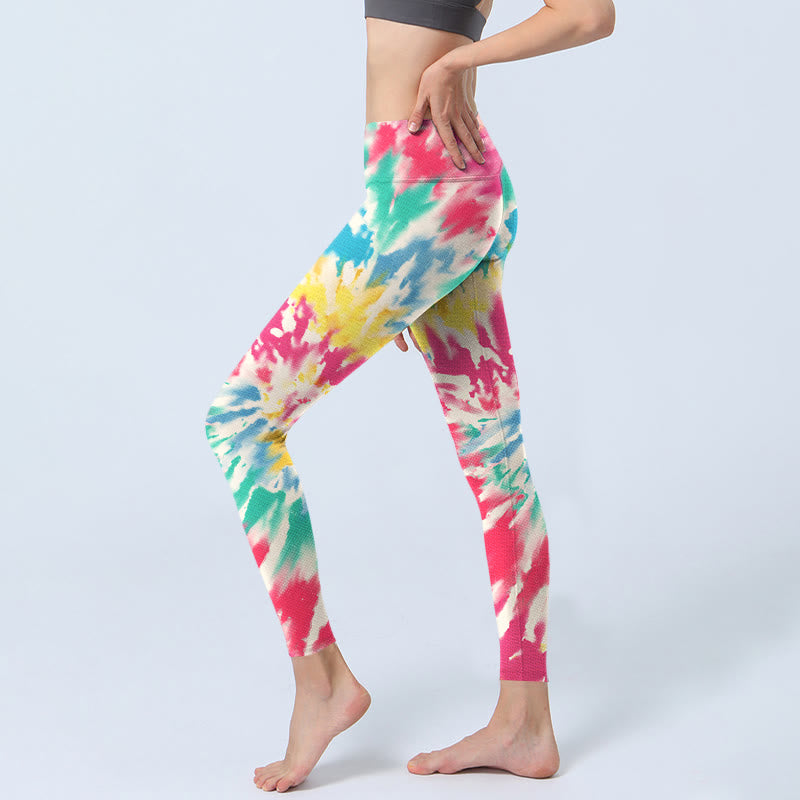 Buddha Stonesスパイラルシェイププリントエクササイズレギンスレディースヨガパンツ - image 3