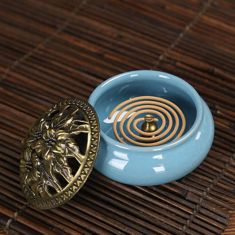 Buddha Stonesカラフル 陶器 香炉