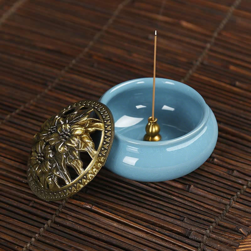 Buddha Stonesカラフル 陶器 香炉