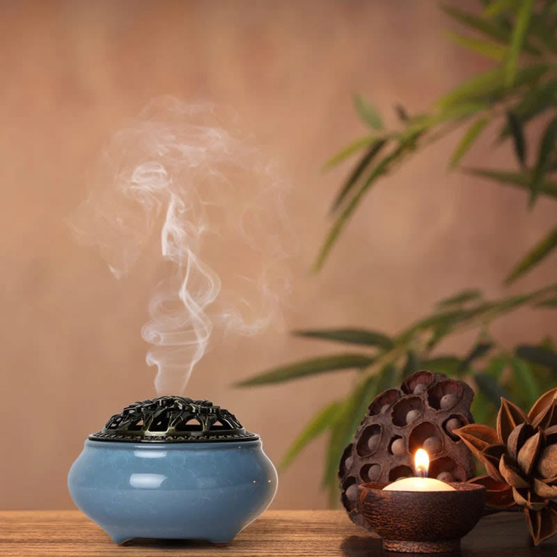 Buddha Stonesカラフル 陶器 香炉