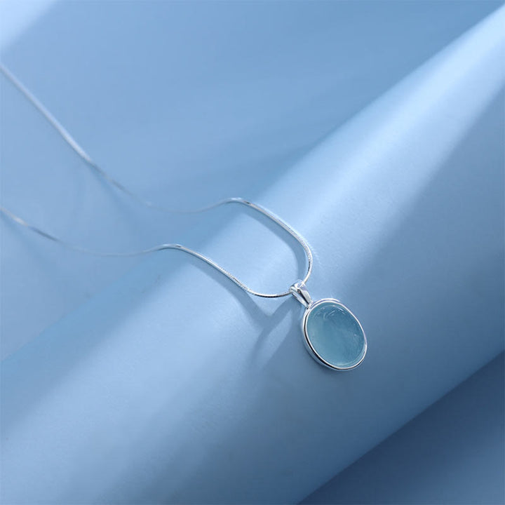 Buddha Stones925スターリングシルバー アクアマリンヒーリング鎖骨チェーンネックレスペンダント - image 10