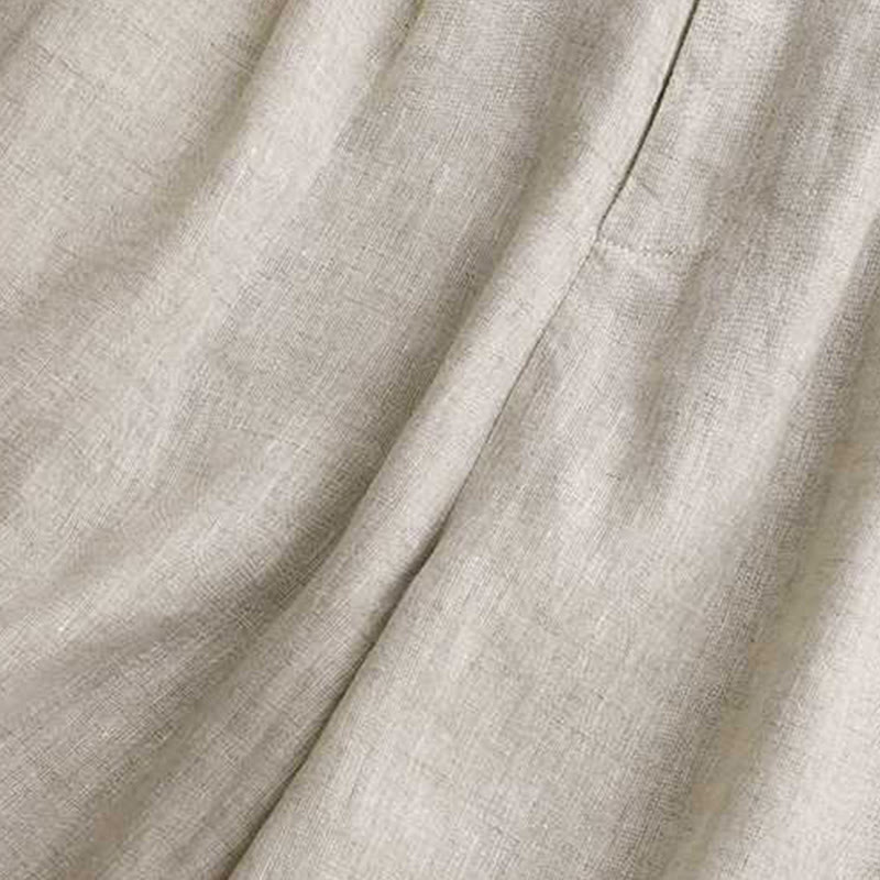 Buddha Stones夏 カジュアル 無地 ジッパーボタン アクリルファイバー カエルボタン レディース ショートパンツ ポケット付き - image 18