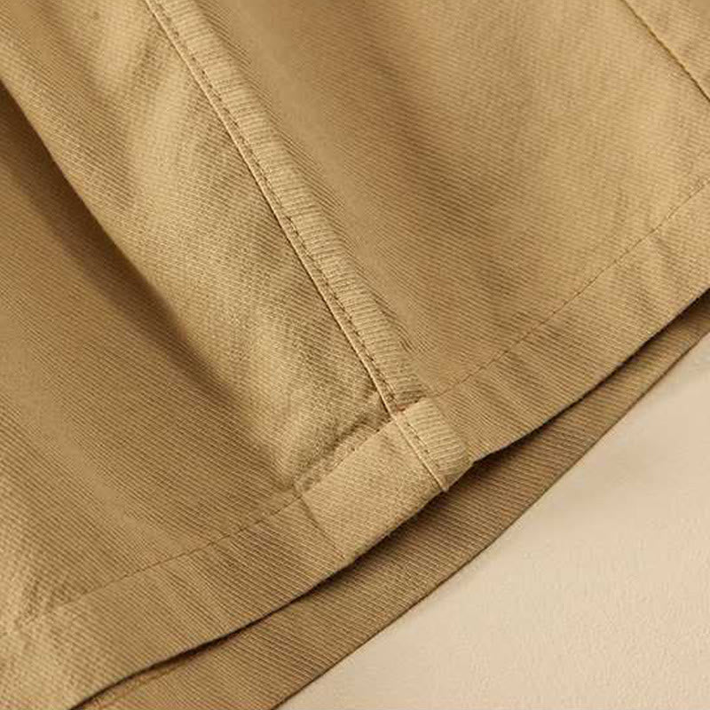 Buddha Stones夏 カジュアル ゆったり 無地 コットン レディース ショートパンツ ポケット付き - image 4