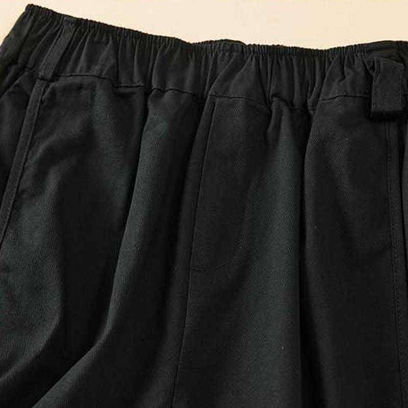 Buddha Stones夏 カジュアル ゆったり 無地 コットン レディース ショートパンツ ポケット付き - image 25