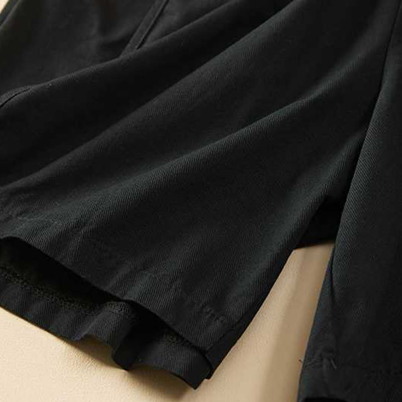 Buddha Stones夏 カジュアル ゆったり 無地 コットン レディース ショートパンツ ポケット付き - image 26