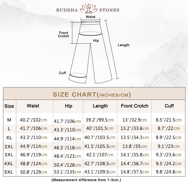 Buddha Stones 2点セット 唐装 伝統 カエルボタン ユニフォーム 長袖 シャツ パンツ メンズ セット - image 4