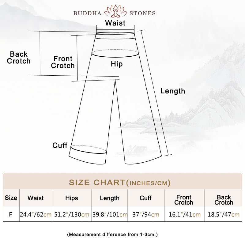 Buddha Stonesフロッグボタン ノースリーブ キャミソール ミディドレス ラミーリネン ワイドレッグパンツ ポケット付き - image 37