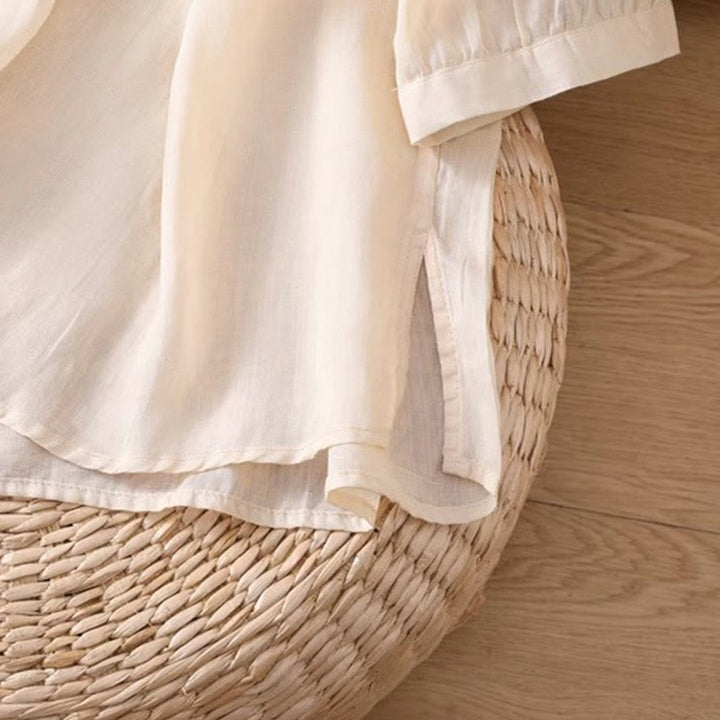 Buddha Stonesカジュアル シンメトリー 刺繍 レディース クルーネックデザイン 半袖 スパンデックス Tシャツ - image 38