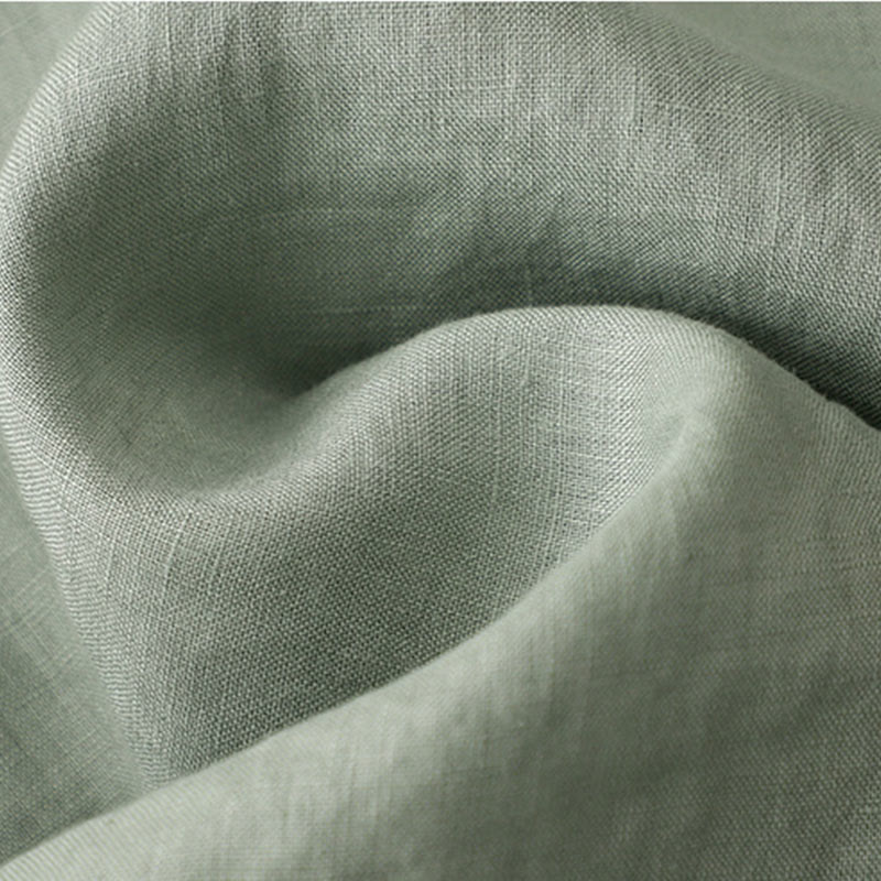 Buddha Stonesカジュアル プレーンボタン クルーネック フリルネック 半袖 コットンリネン レディース ミディドレス - image 8