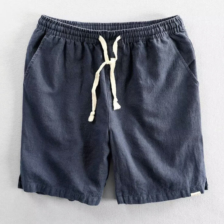 Buddha Stonesドローストリング 伸縮性ウエスト コットン メンズ ショートパンツ ポケット付き - 海軍 - US/UK/AU40、EU50（3XL） - image 8