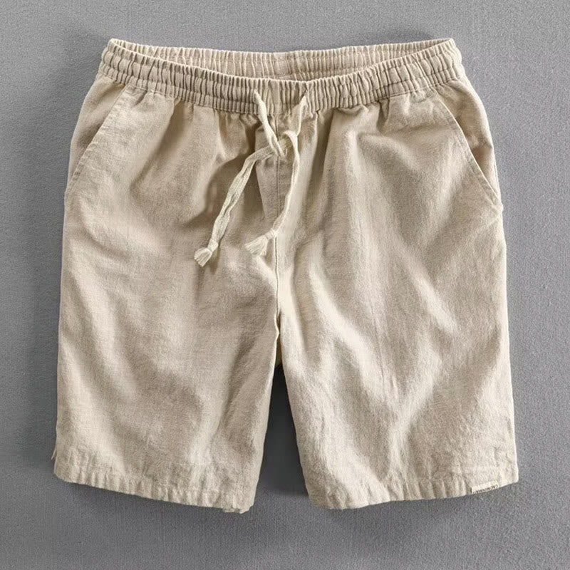 Buddha Stonesドローストリング 伸縮性ウエスト コットン メンズ ショートパンツ ポケット付き - コーンシルク - US/UK/AU40、EU50（3XL） - image 14