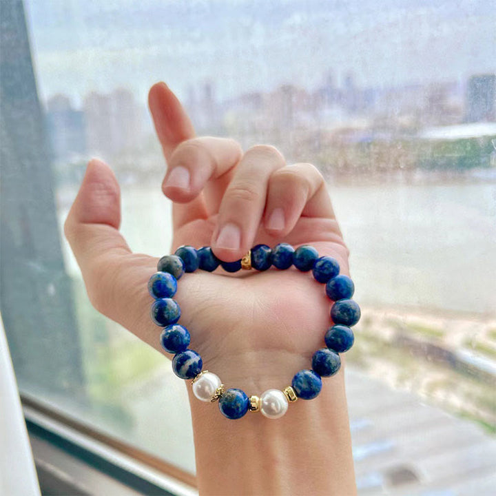 Buddha Stonesラズライトビーズ セレニティ バランス ブレスレット