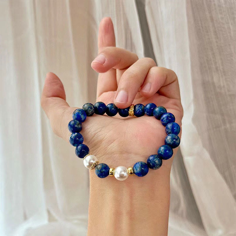 Buddha Stonesラズライトビーズ セレニティ バランス ブレスレット