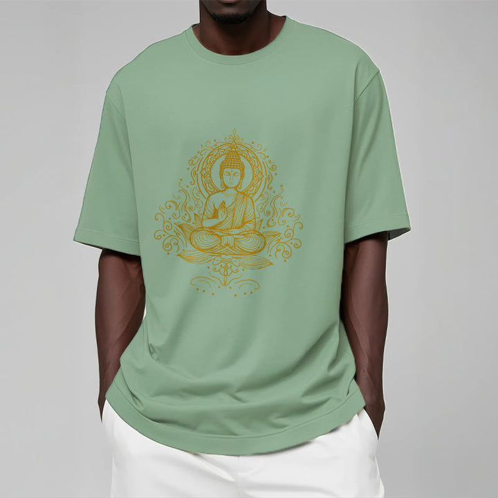 Buddha Stones、蓮の花、つる、瞑想、仏陀のTシャツ - image 15