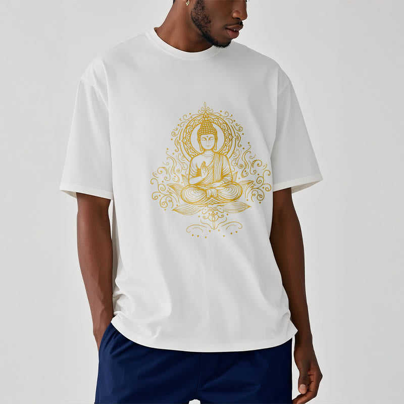 Buddha Stones、蓮の花、つる、瞑想、仏陀のTシャツ - image 9