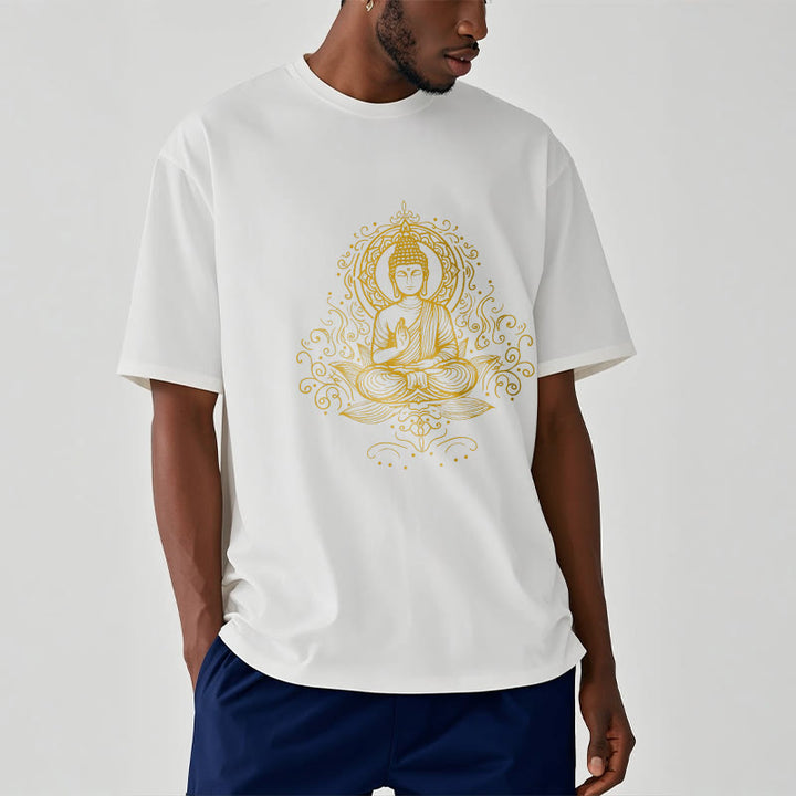 Buddha Stones、蓮の花、つる、瞑想、仏陀のTシャツ - image 9
