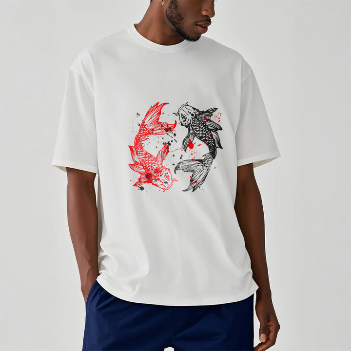 Buddha Stones赤黒鯉Tシャツ - image 1