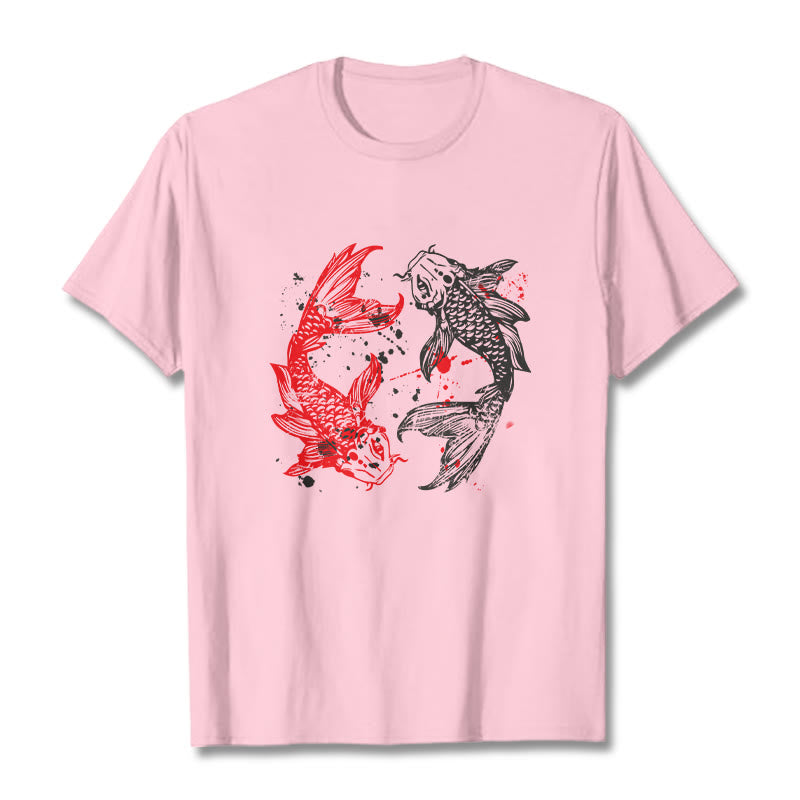 Buddha Stones赤黒鯉Tシャツ - ライトピンク - 2XL - image 13