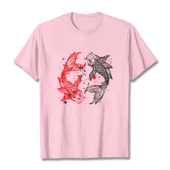Buddha Stones赤黒鯉Tシャツ - ライトピンク - 2XL - image 13