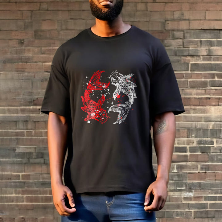 Buddha Stones赤黒鯉Tシャツ - image 8