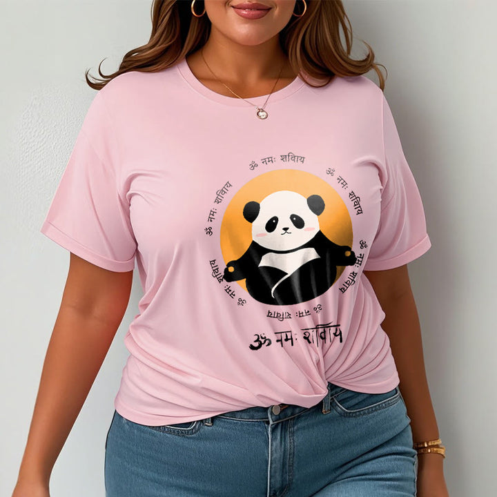 Buddha Stonesパンダ サンスクリット ナマ シヴァヤ Tシャツ Tシャツ - image 13