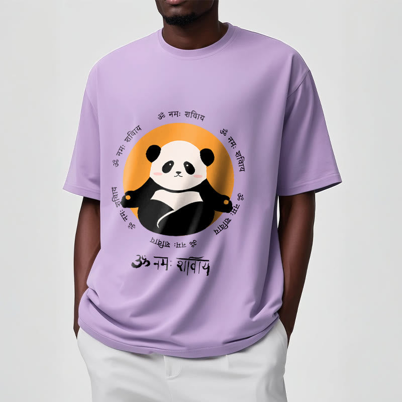 Buddha Stonesパンダ サンスクリット ナマ シヴァヤ Tシャツ Tシャツ - image 17