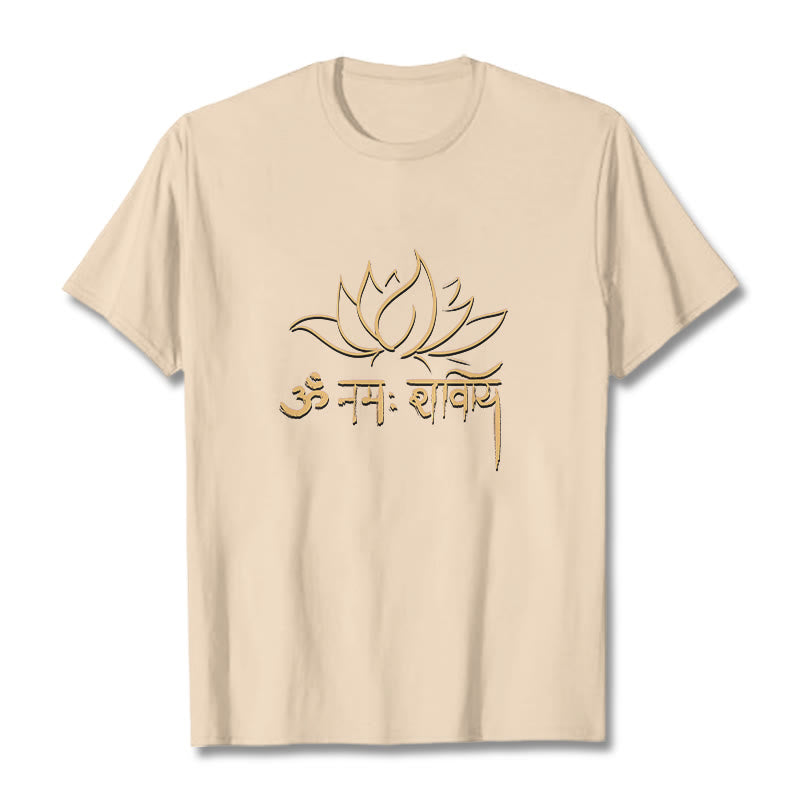Buddha Stonesロータス サンスクリット ナマ シヴァヤ Tシャツ Tシャツ - ビスク - 2XL - image 10