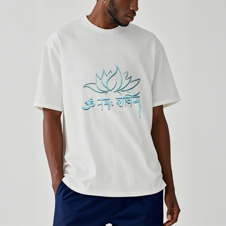 Buddha Stonesロータス サンスクリット ナマ シヴァヤ Tシャツ Tシャツ - image 4
