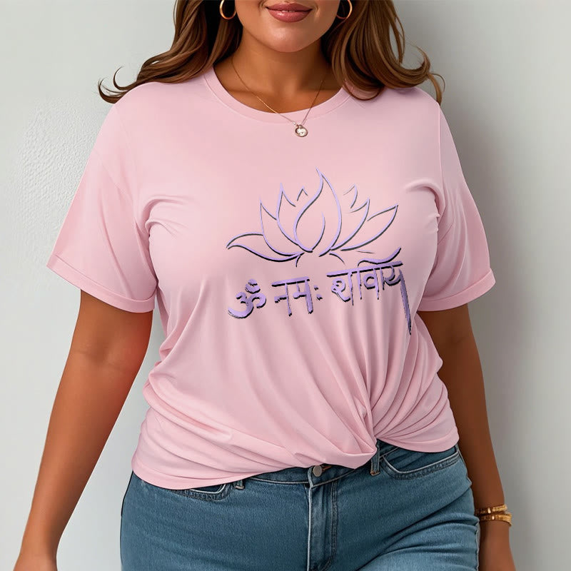 Buddha Stonesロータス サンスクリット ナマ シヴァヤ Tシャツ Tシャツ - image 13