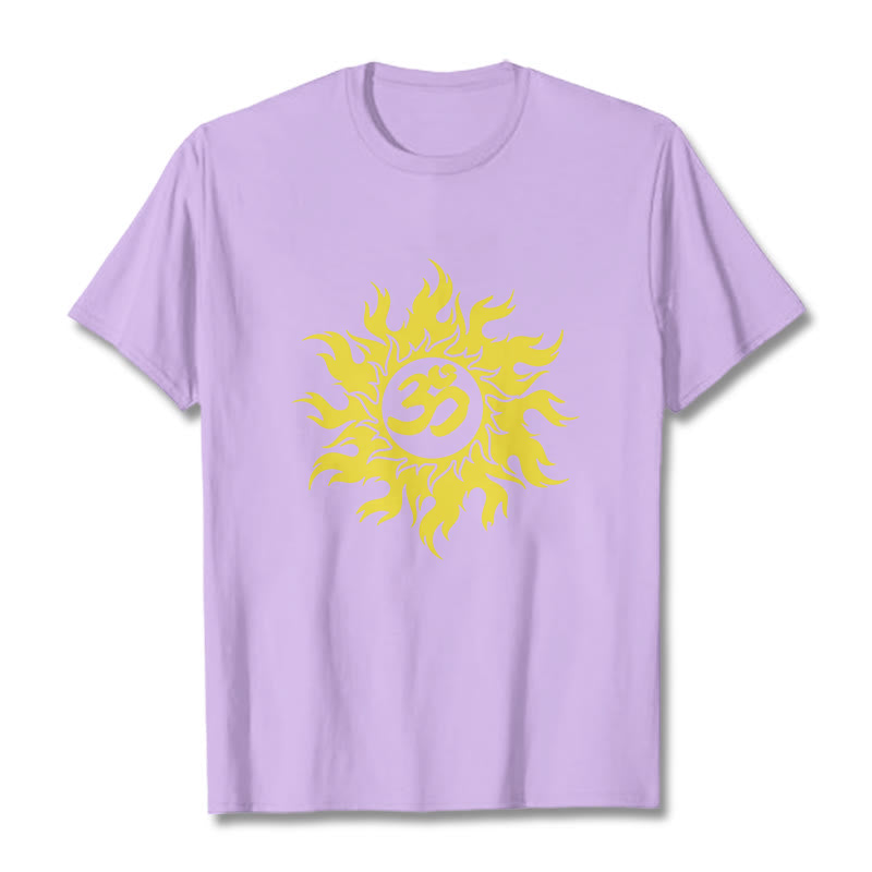 Buddha Stones OM マントラ サンスクリット ゴールド サン T シャツ T シャツ - 梅 - 2XL - image 17