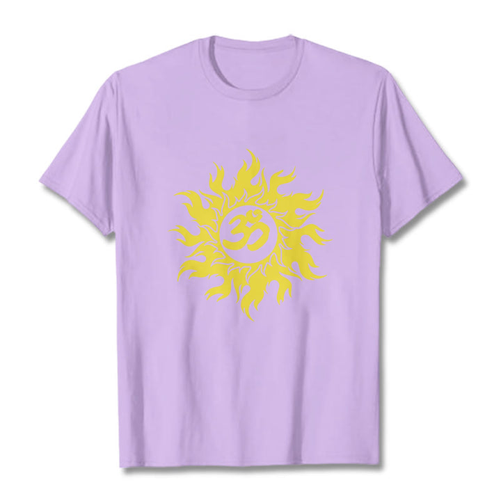 Buddha Stones OM マントラ サンスクリット ゴールド サン T シャツ T シャツ - 梅 - 2XL - image 16