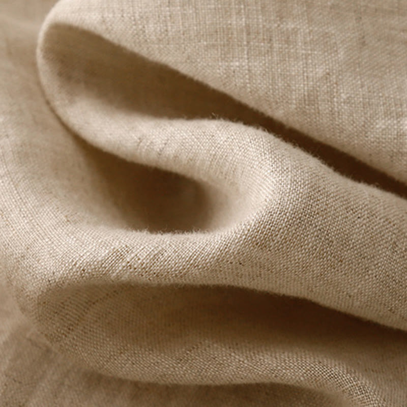 Buddha Stonesカジュアル 無地 フロッグボタンデザイン 7-8丈 コットンリネン レディース ハーレムパンツ ポケット付き - image 13