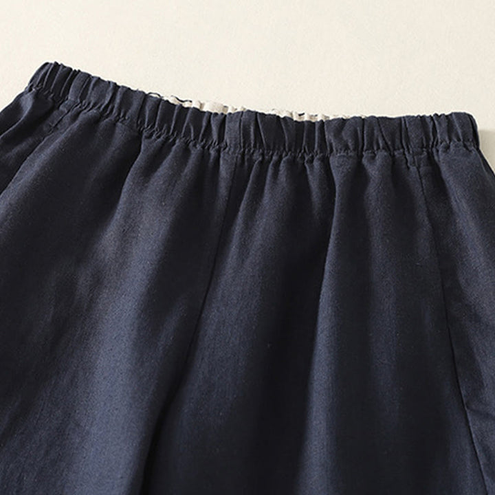 Buddha Stonesデイリー 無地 シンプルデザイン コットンリネン レディース パンツ ポケット付き - image 16