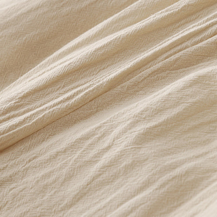 Buddha Stonesデイリー 無地 伸縮性ウエストバンド コットンリネン レディース パンツ ポケット付き - image 12