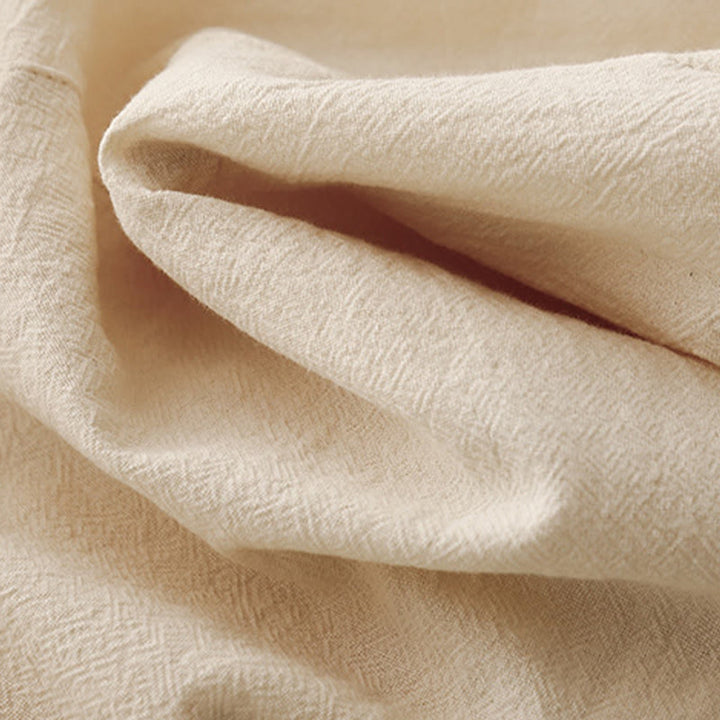 Buddha Stonesデイリー 無地 伸縮性ウエストバンド コットンリネン レディース パンツ ポケット付き - image 13