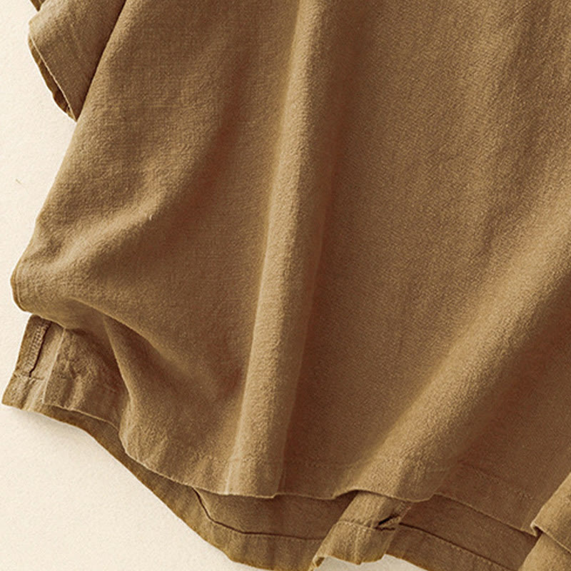 Buddha Stonesカジュアル 無地 レディース クルーネック ゆったり半袖Tシャツ - image 18