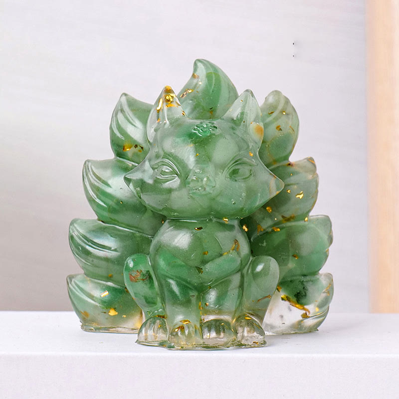 Buddha Stones小型 各種石 ストロベリークォーツ アメジスト グリーンアベンチュリン 九尾の狐 癒し 室内装飾